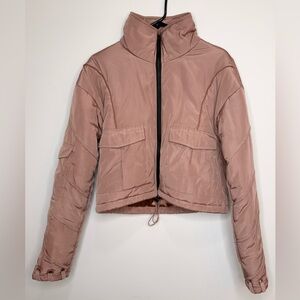 BBXBRAND Women's Pink Puffer Jacket